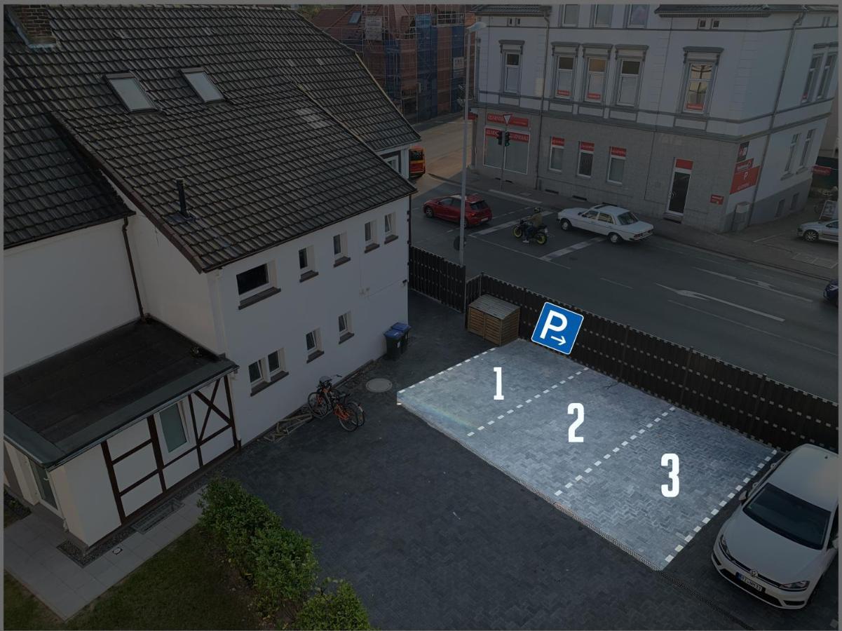 W1 - Kontaktloser 24h CHECK IN, W-LAN, Netflix, Parkplatz, Küche, Boxspring-Bett Bückeburg Exterior foto